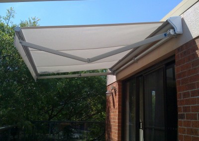 Folding Arm Awning Over Rear Sliding Door