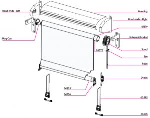 Cord and Reel Awnings Components